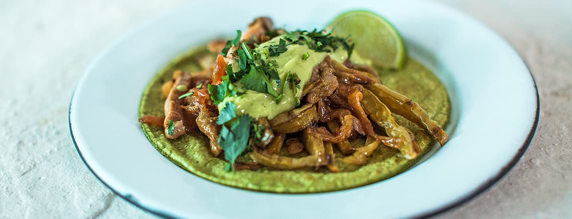 Tacos de nopal & setas