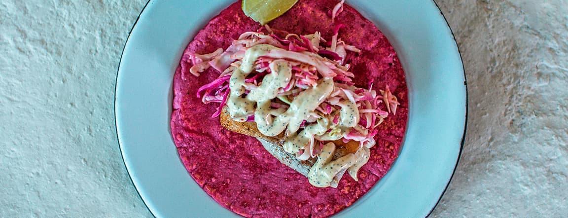Tacos fish a la plancha