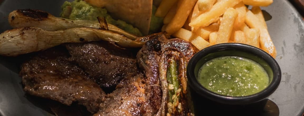 Grilled skirt steak