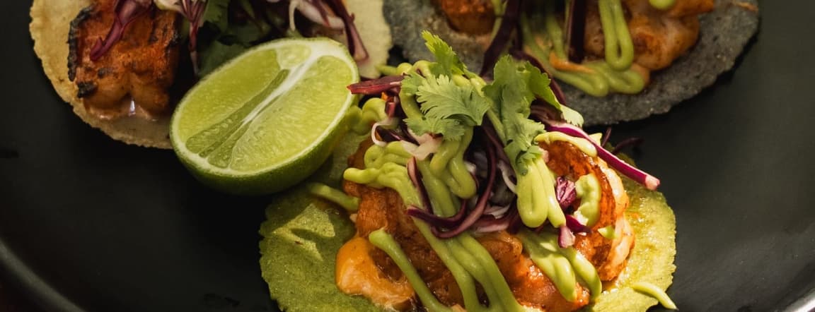 Grilled shrimp tacos (3 pzs)