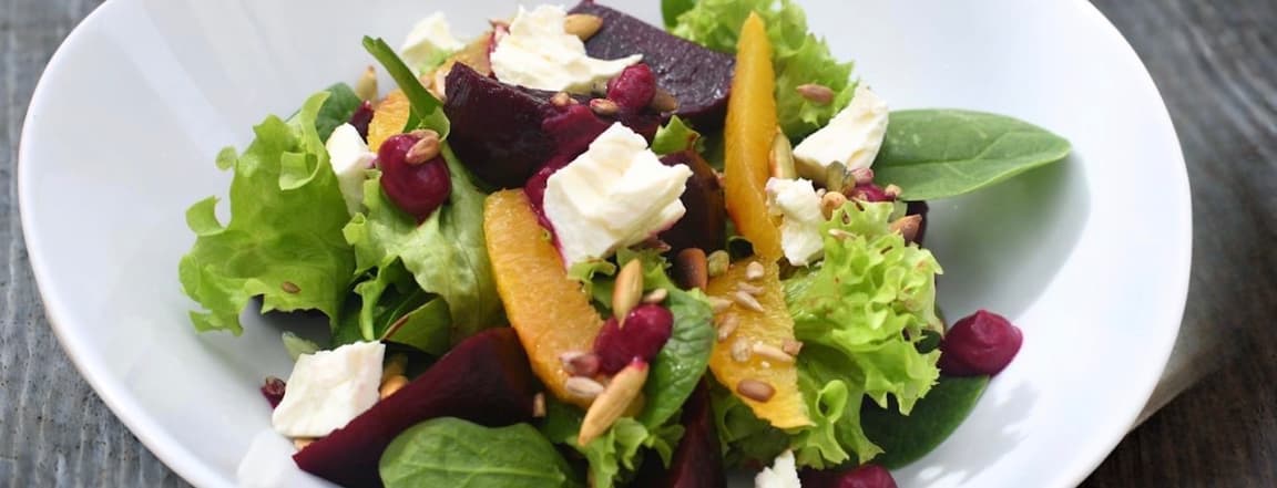 Smoked beet salad