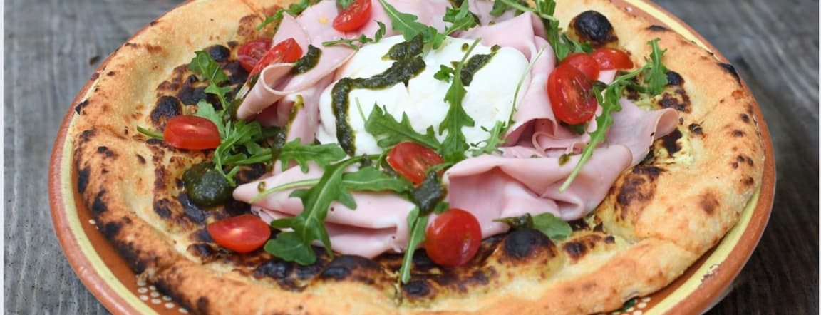 Pizza mortadella
