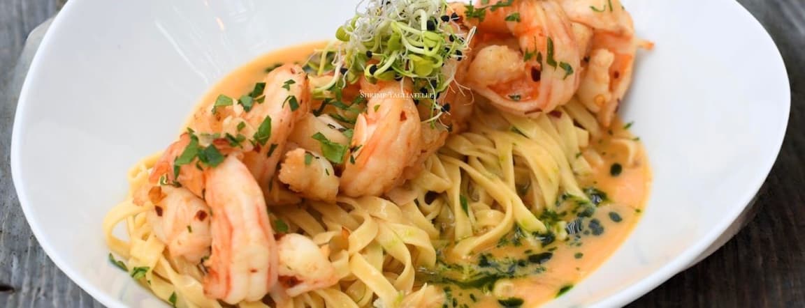 Shrimp tagliatelle