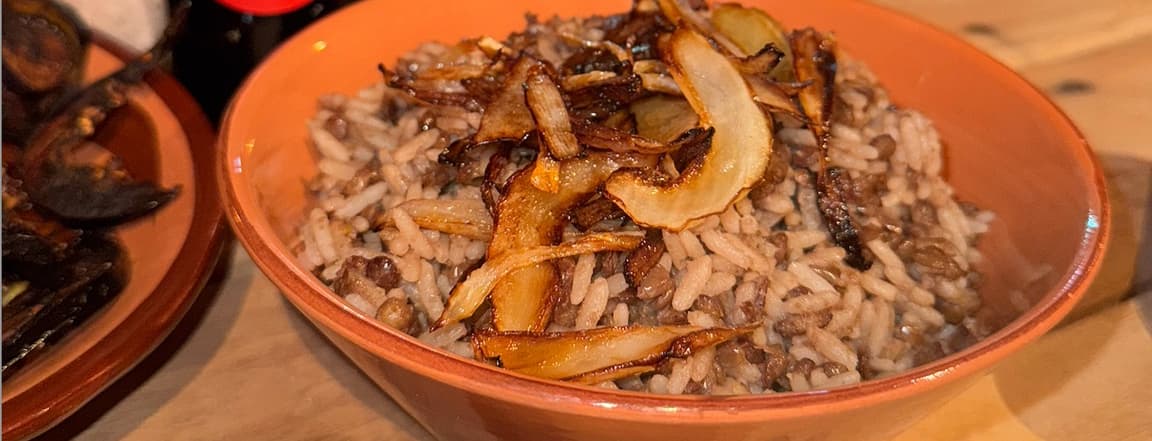 Rice with lentils
