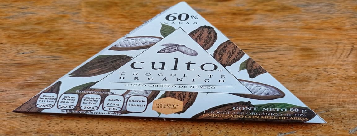 Organic culto chocolate 60% cocoa, 80gr