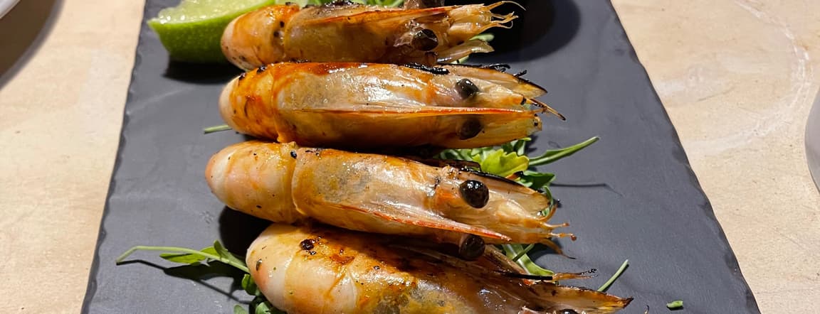 Grilled shrimps