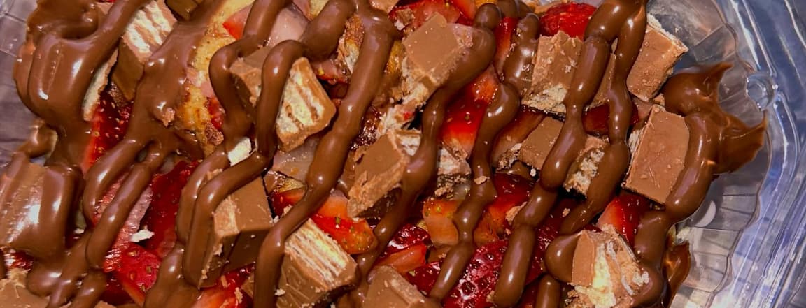 Special strawberry donuts