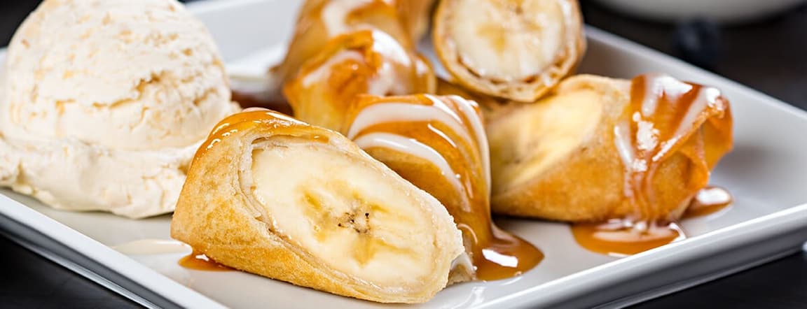 Crispy roll banana x3