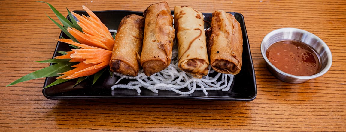 Crispy spring rolls vegan