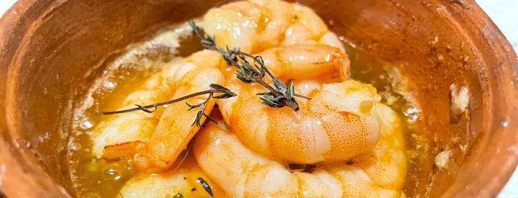 Garlic shrimps scampi