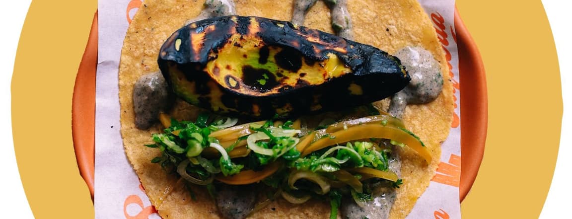 Grillen avocado taco
