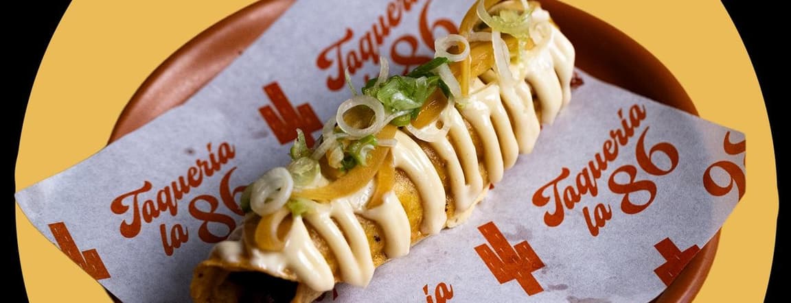 Crispy chicken taco