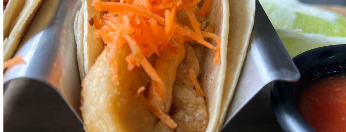 Grilled shrimp taco