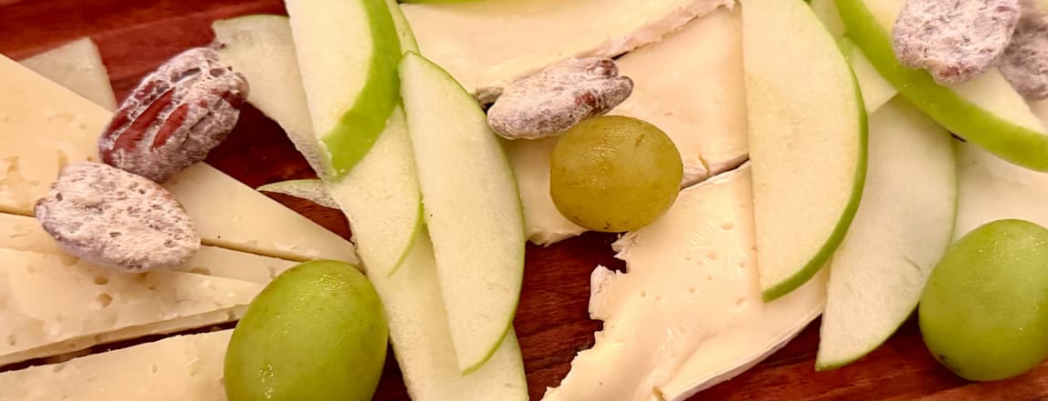 Half gourmet cheese board