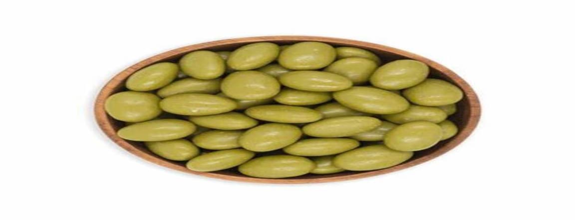 Almonds with white chocolate and matcha 250gr
