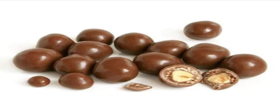Hazelnut with dark chocolate 50gr