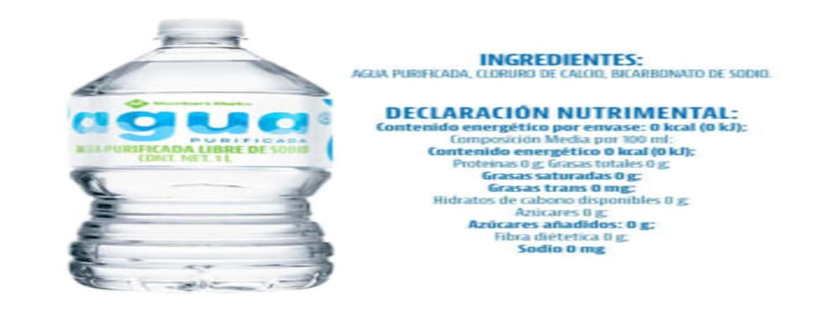 Natural water bottle 1l