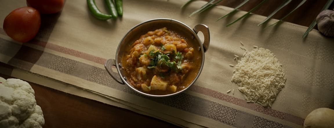 Aloo gobi cauliflower/capsicum