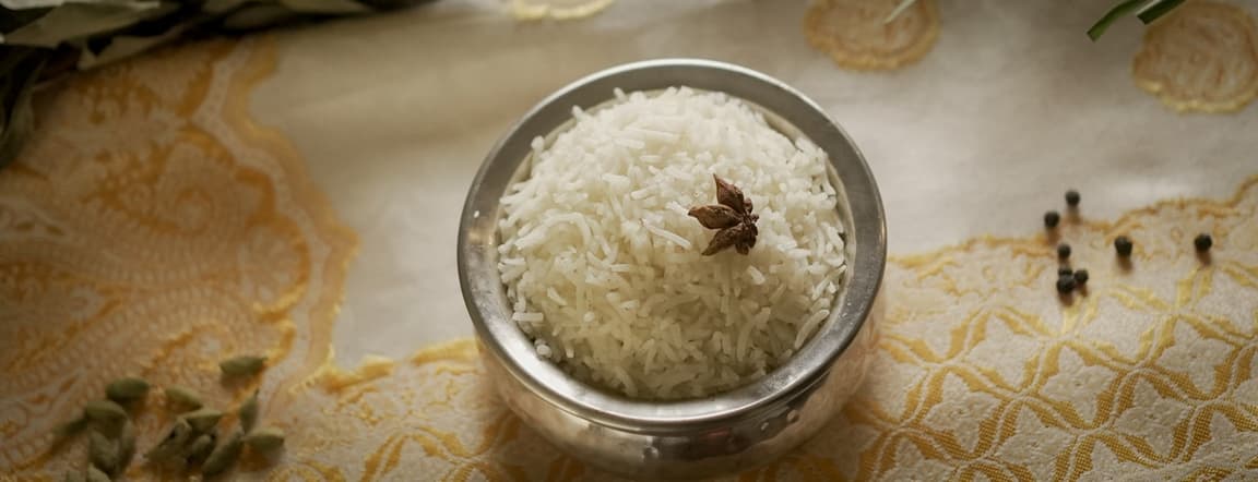 Plain basmati rice