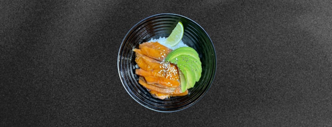 Salmon avocado don