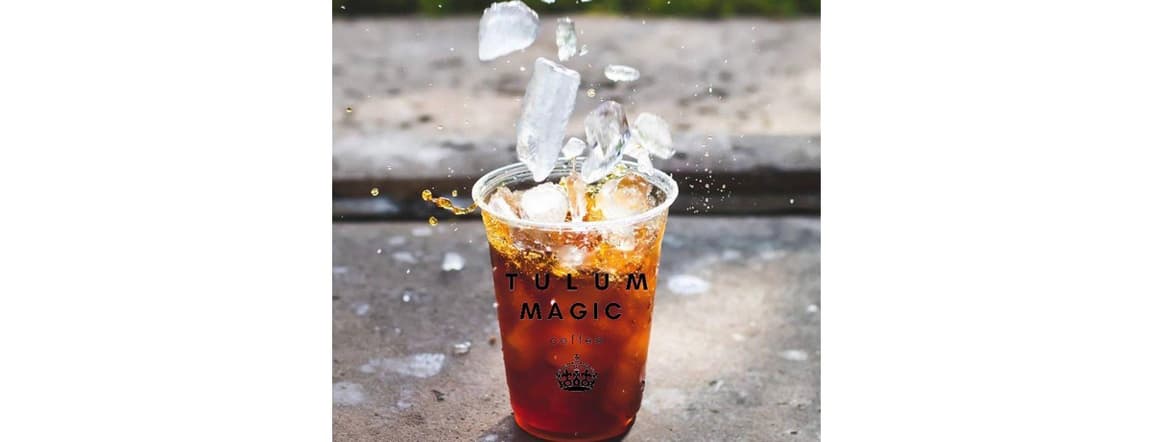 Cold americano coffee