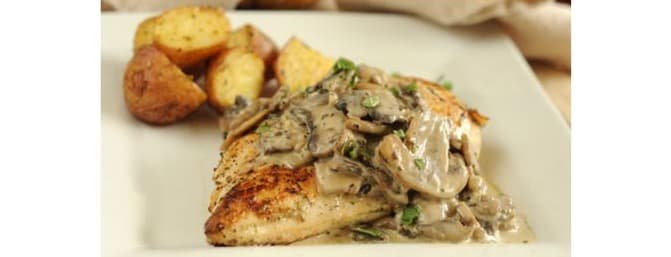 Chicken with mushrooms