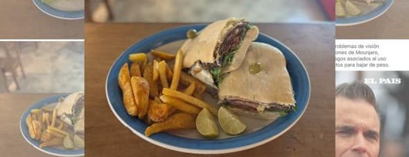 Complete steak sandwich