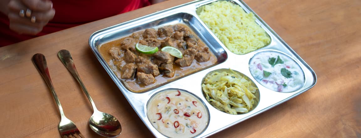 Chicken thali
