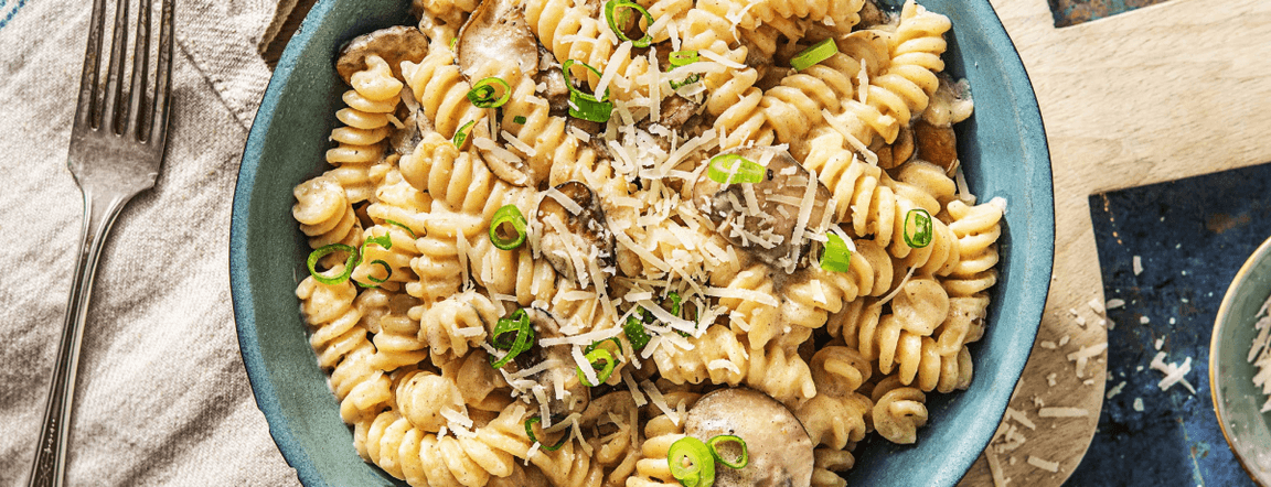 Mushroom fettuccini