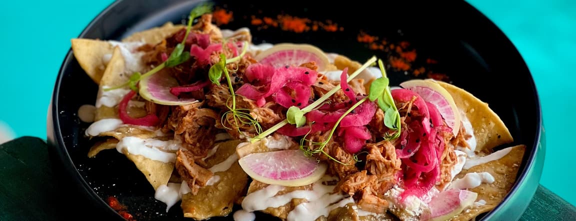 Red chilaquiles