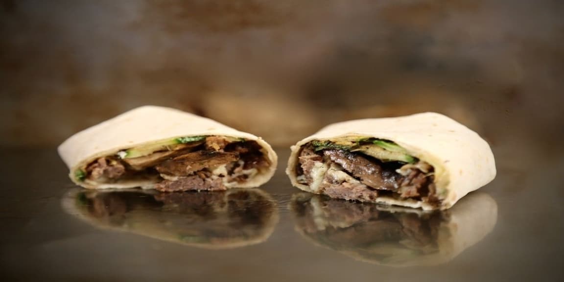 Mini beef burrito