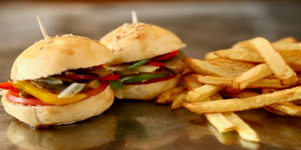 Vegetarian slider combo