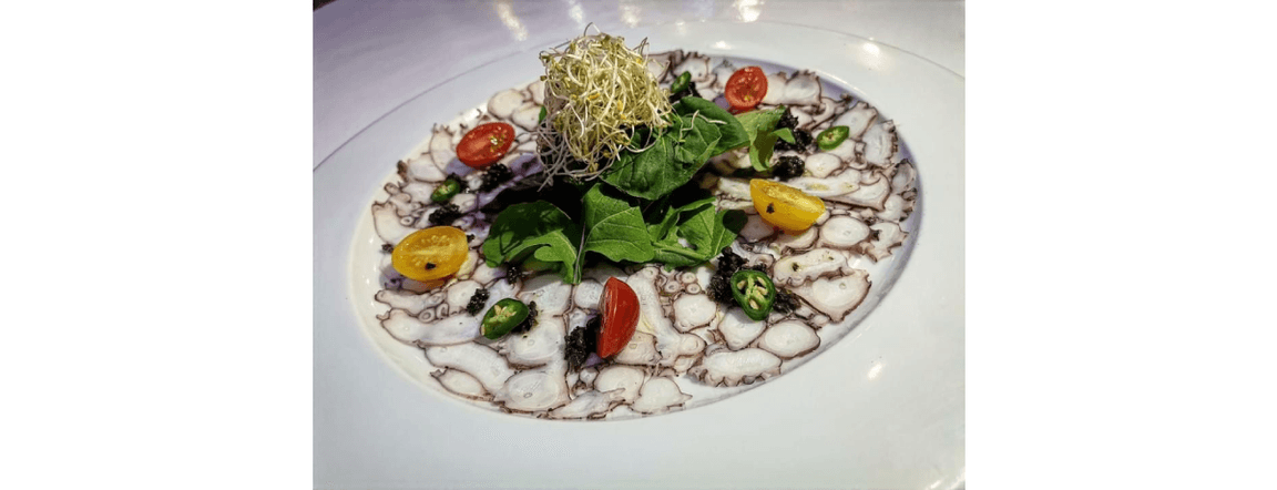 Octopus carpaccio