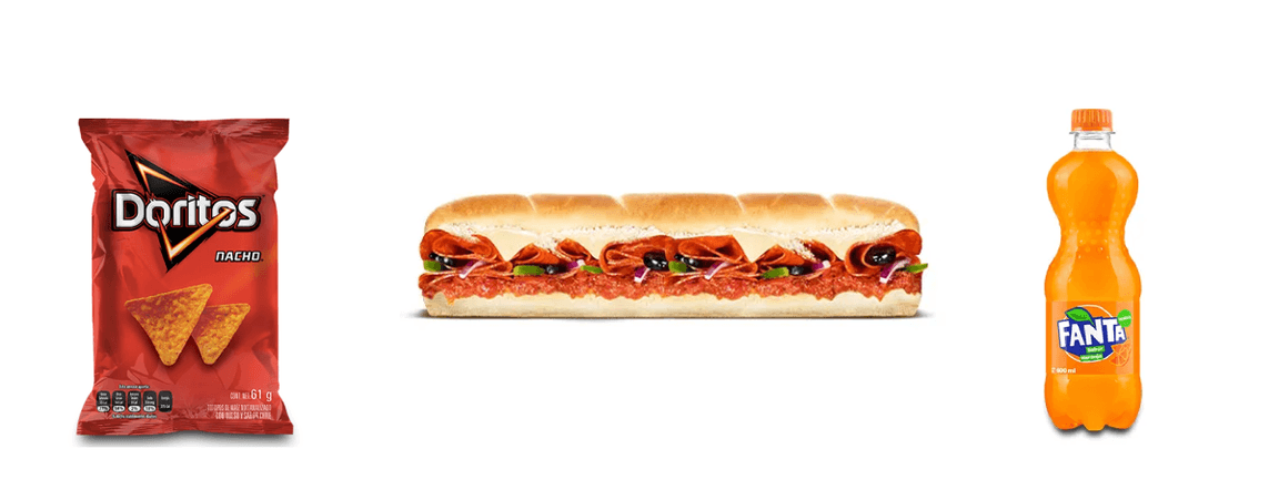 Combo pizza sub 30 cm