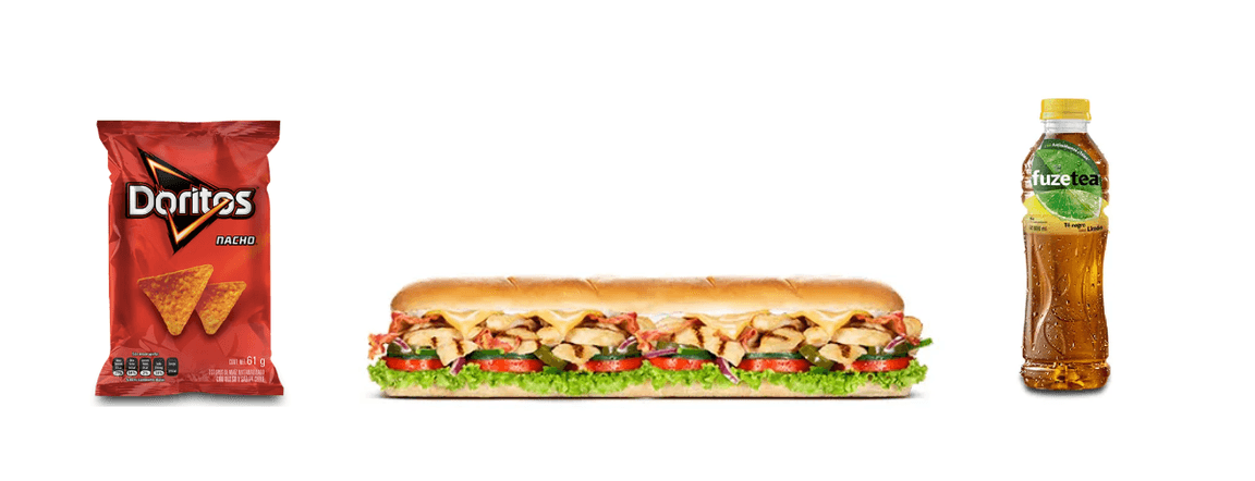 Combo subway chicken & bacon ranch® 30 cm