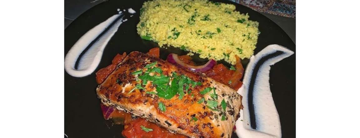 Grilled salmon
